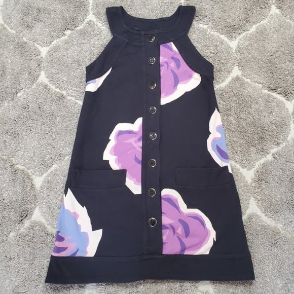 SOLD Marc by Marc Jacobs Black Floral Knit Mini Dress - Picture 3 of 8